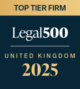 TOP TIER FIRM Legal500 United Kingdom 2025